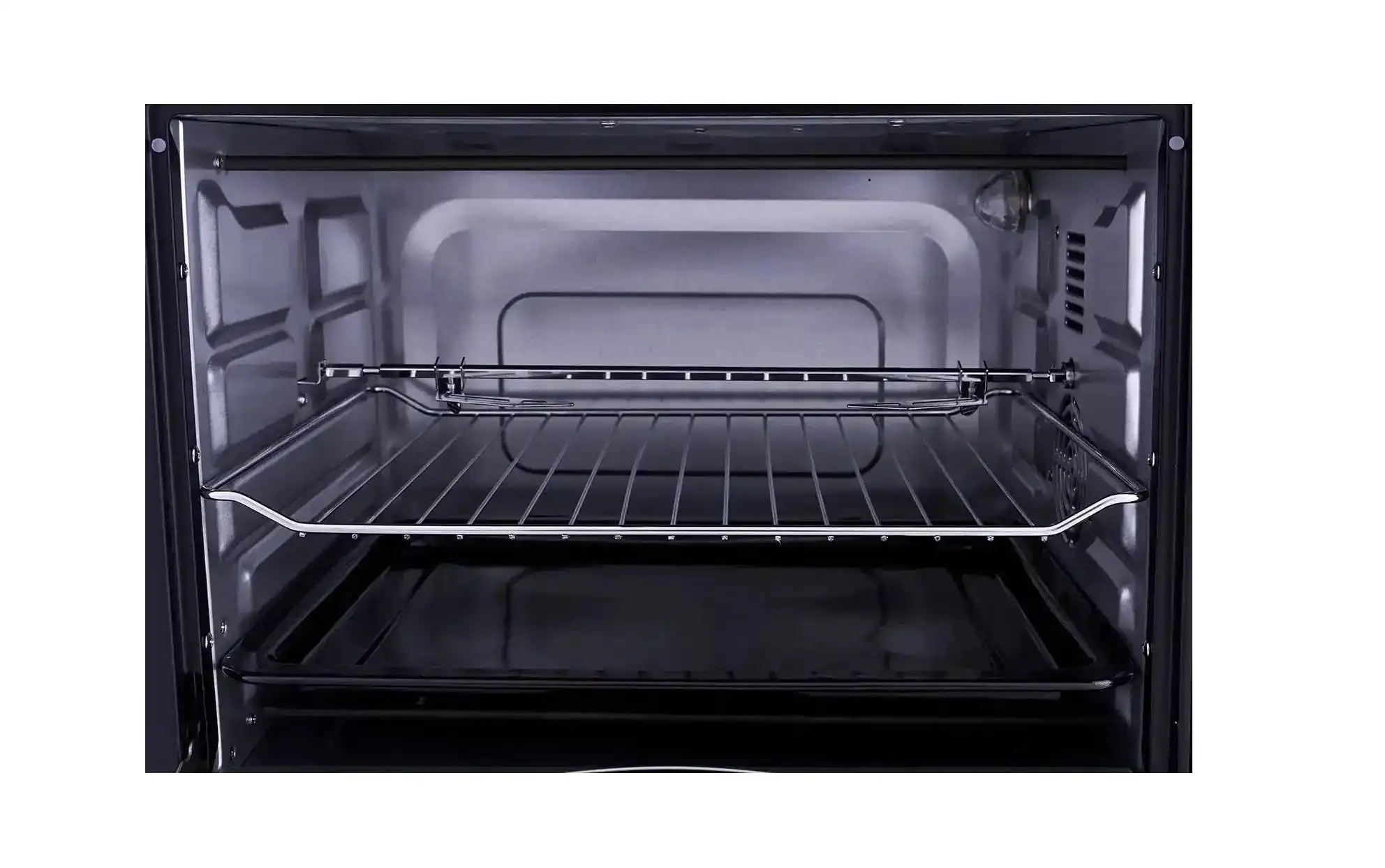 Tornado Electric Oven, 48 Liters, Grill, 1800 Watt, Fan, Black - TEO-48DGE(K)