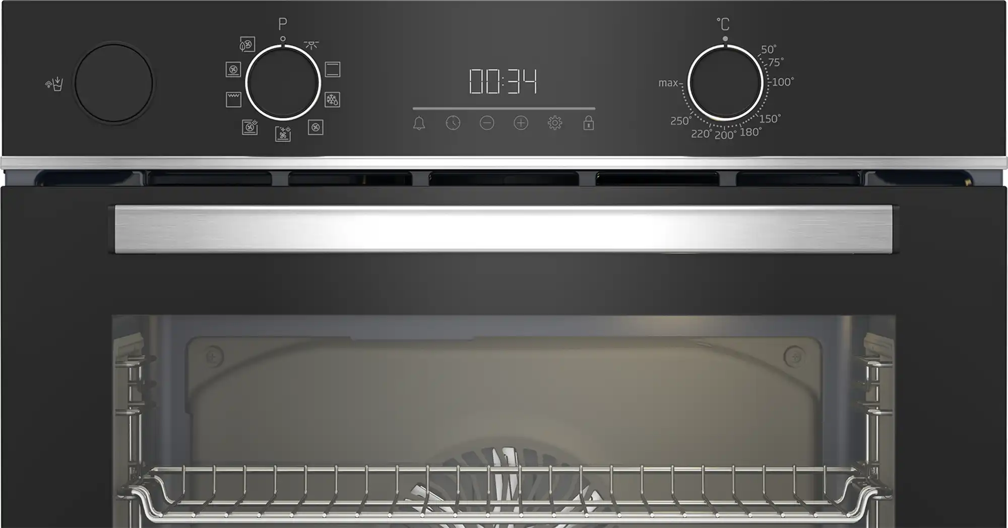 Beko Built-In Electric Oven with Electric Grill, 72 Liter, 60 cm, Black - BBIS13300XMSE