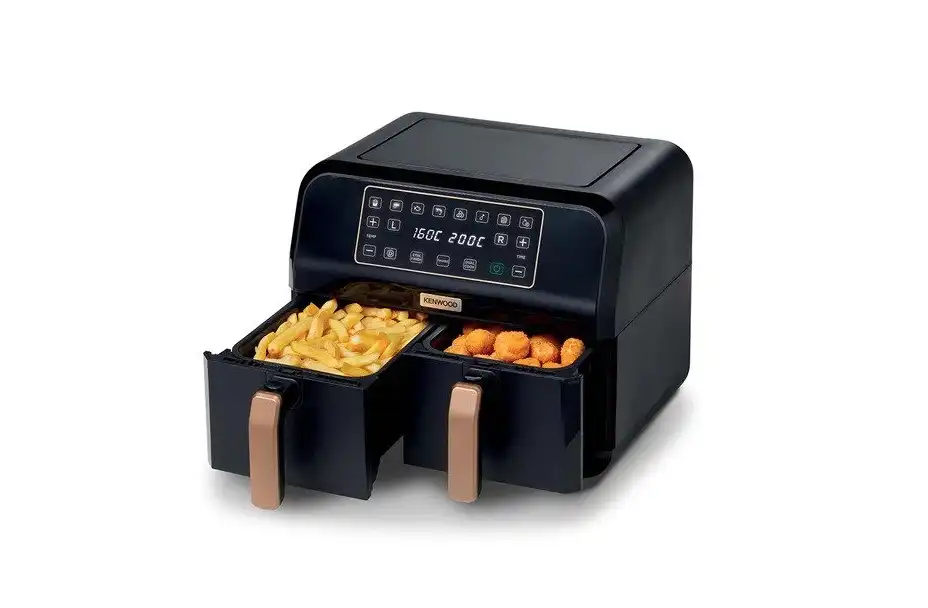 Kenwood Air Fryer Without Oil, 1700 Watt, 4 Liters, Digital Display, Black - HFP70.000MB