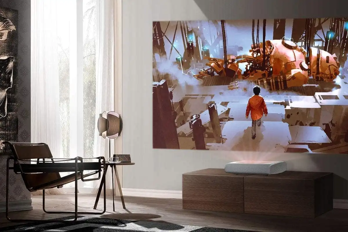 Samsung Video projecteur Home Cinema The Premiere, 130 inch, Smart 4K, UHD, White - SP-LSP9T