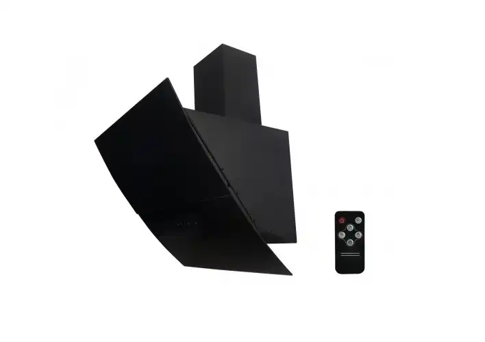 شفاط ديكوريتف بيورتى، ريموت كونترول، 3 سرعات، 60 سم، اسود - AUTO SMART BL