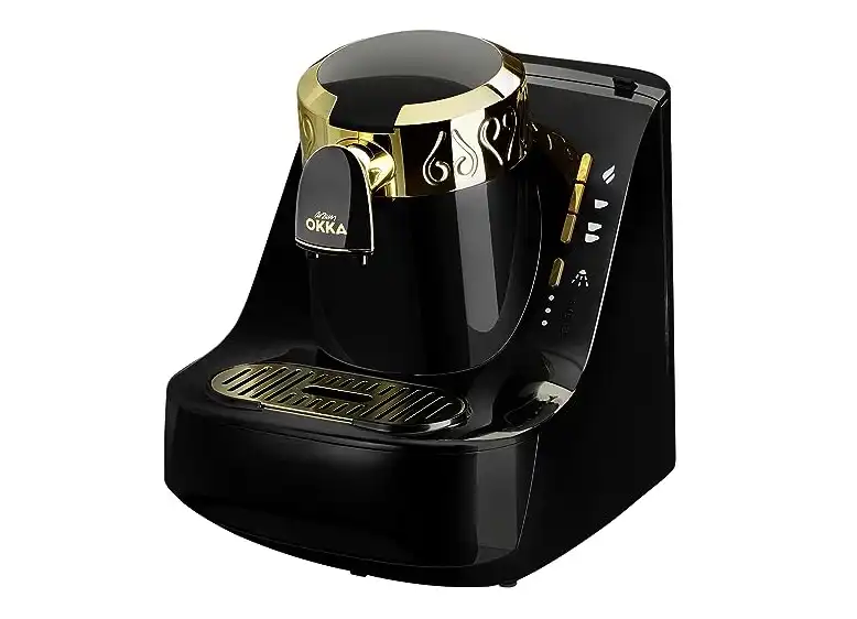 Arzum Okka Turkish Coffee Maker, 710 Watt, Black / Gold, OK008