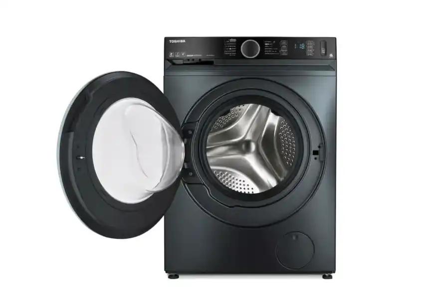 Toshiba Front Load Automatic Washing Machine, 8 kg, Inverter Motor Morandi, Morandi Grey - TW-BK90GF4EG(MK)