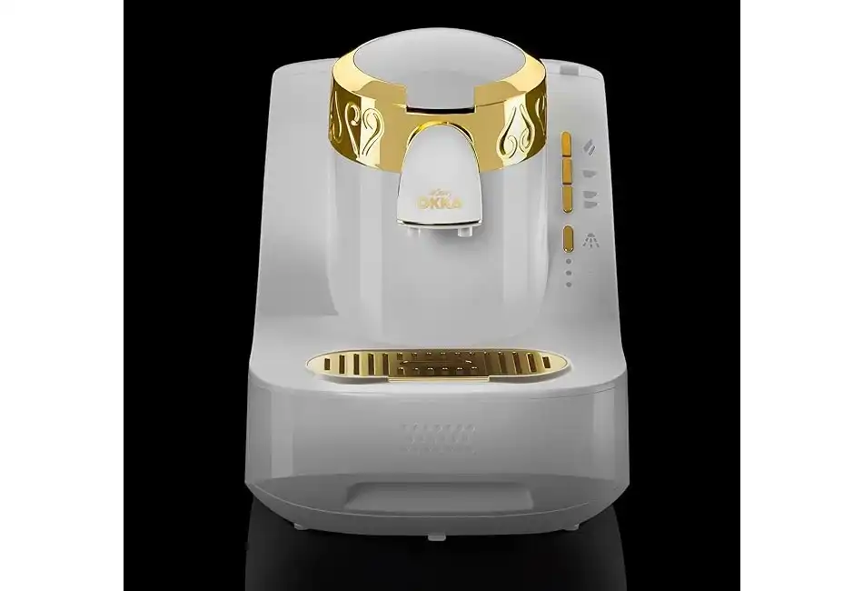 Arzum Okka Turkish Coffee Maker, 710 Watt, White / Gold, OK008B