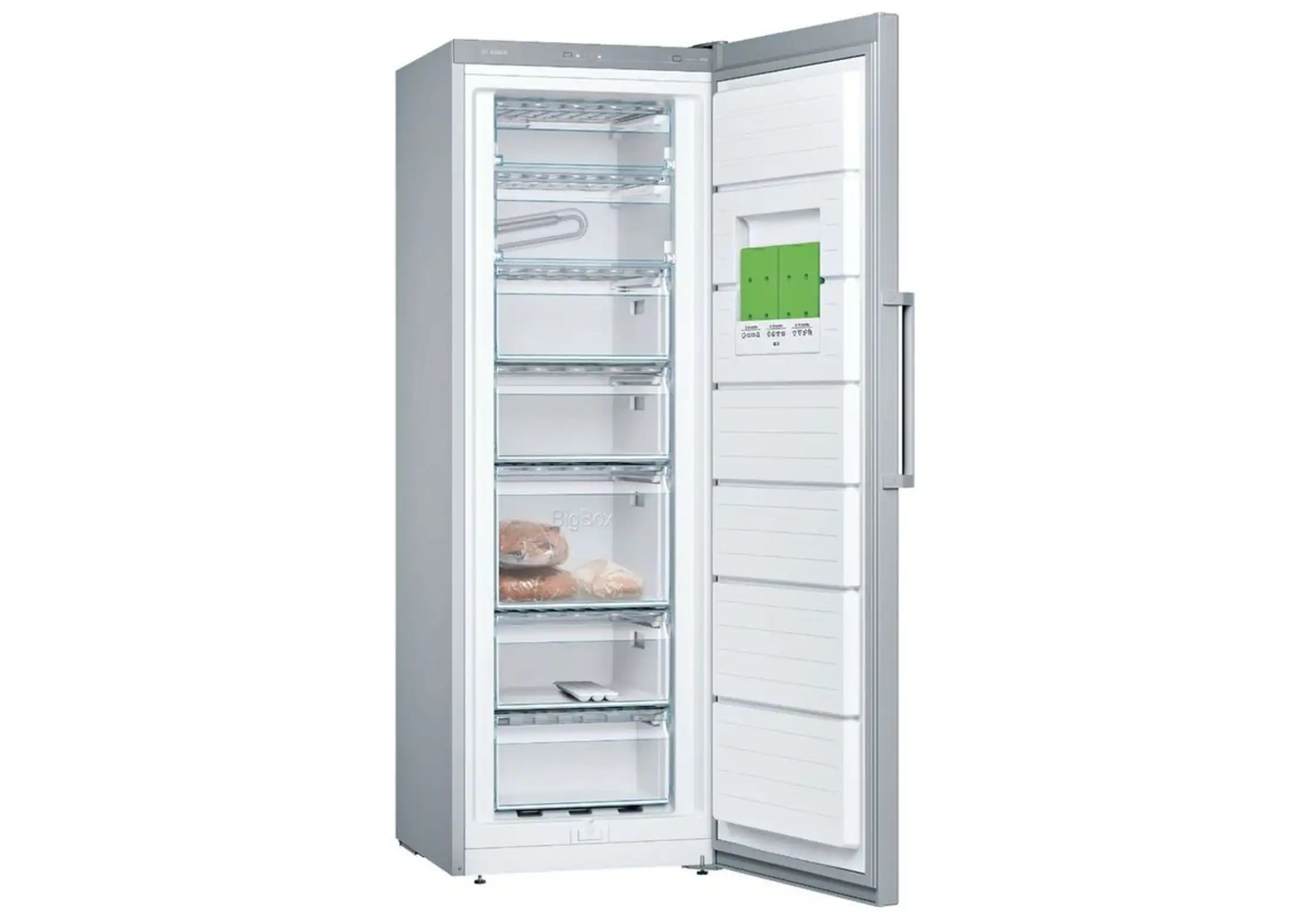 Bosch Upright Freezer, 7 Drawers, 242 Liters, Silver - GSV33VI3E8