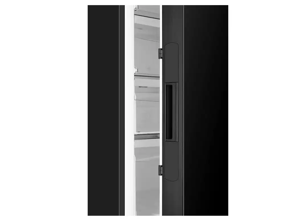 فريزر رأسي هاير 6 درج، نوفروست، شاشة ديجيتال، أسود - HF-290GB