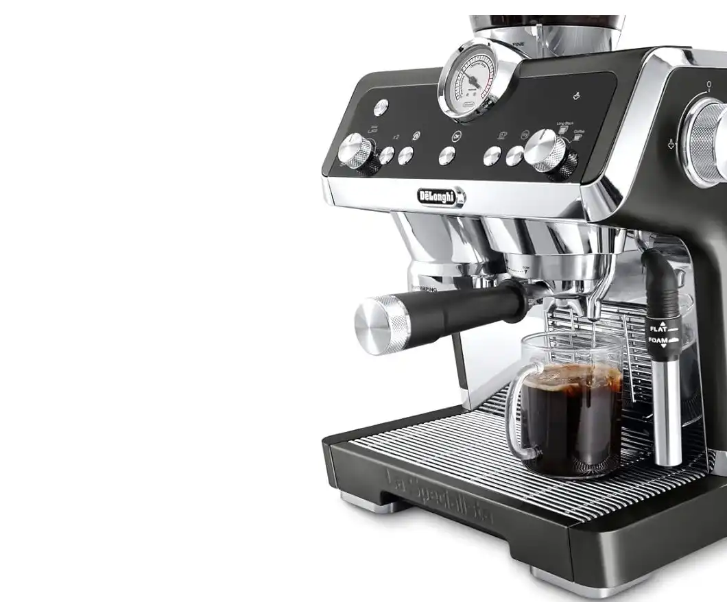 Delonghi Espresso Coffee Maker, 1450 Watt, Black - EC9335-BK - International guarantee