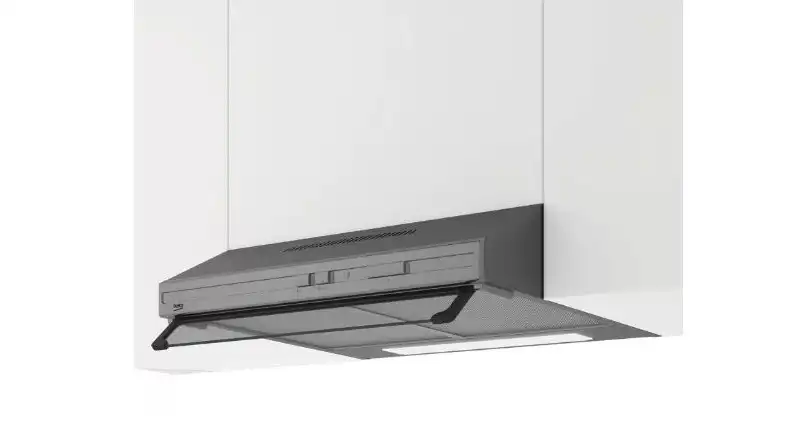 Beko Flat Built-In Hood, 2 Motors, 60 cm, Stainless Steel - CFB 6433 XFE