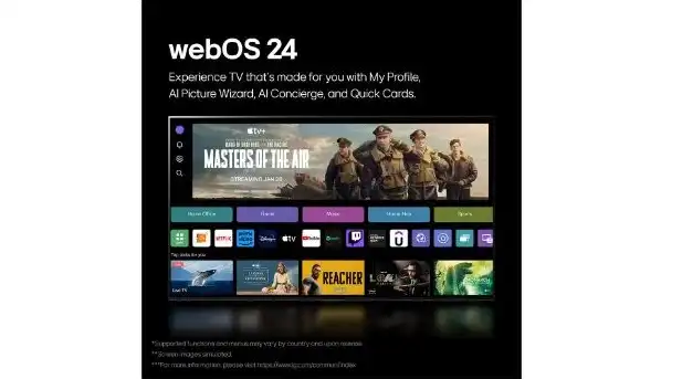 تلفزيون ال جي OLED evo G4، سمارت، 83 بوصة، 4K، برسيفر داخلي مع ريموت ماجيك، OLED83G46LA - 2024