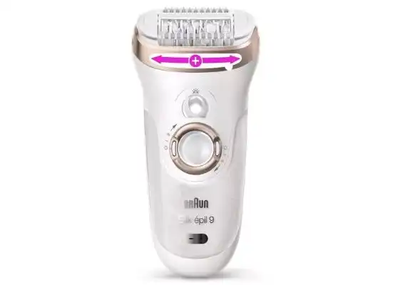 Braun Silk-épil 9 Epilator, For Wet and Dry use, With 12 Attachments, White - 9-961V
