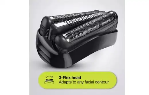 Braun Series 3 Wet and Dry Electric Shaver, Black Blue - 310BLK
