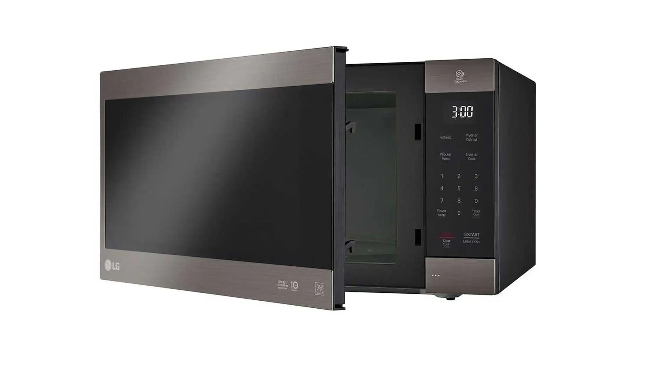 ميكروويف ال جي، انفرتر سمارت، 56 لتر، اسود / ستانلس ستيل - MS5696HIT