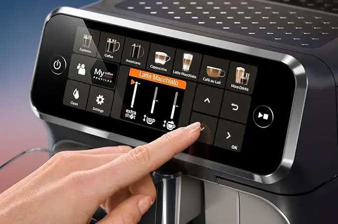 Philips Series 5400 Espresso Machine with Attachments, 1.8 Liters, 1500W, Chrome - EP5447/90