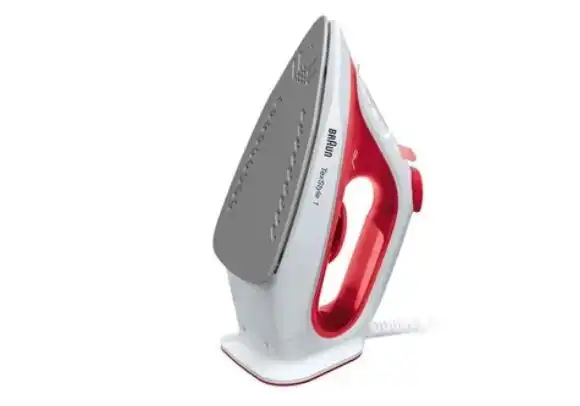 مكواة بخار براون TexStyle 1، 1900 وات، احمر وابيض - SI1019RD