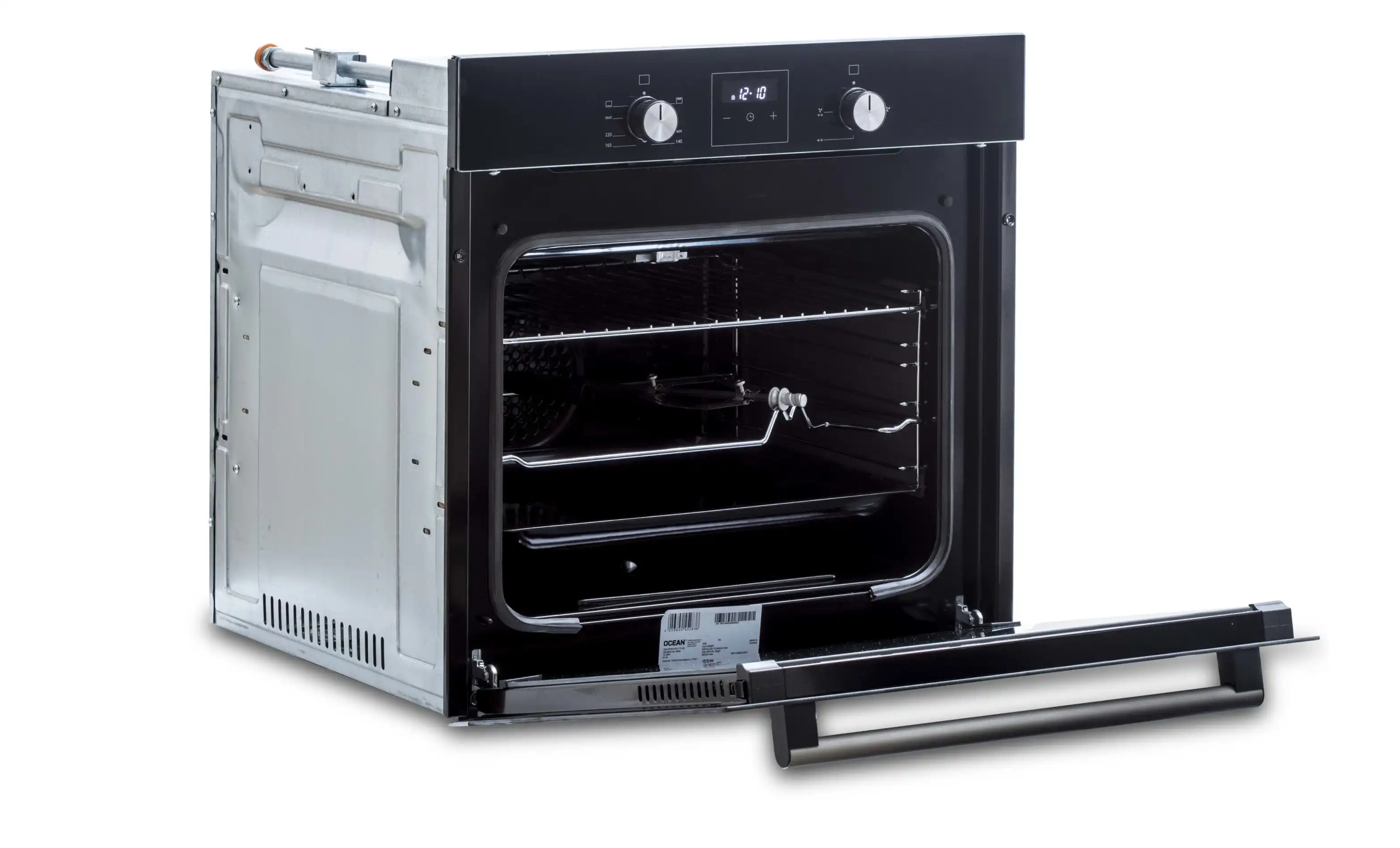 Ocean Built-in Turkish Oven, Gas, 54 Liters, Digital Touch Display, 60 cm, Black - OGVOF 64 NR C TC SV
