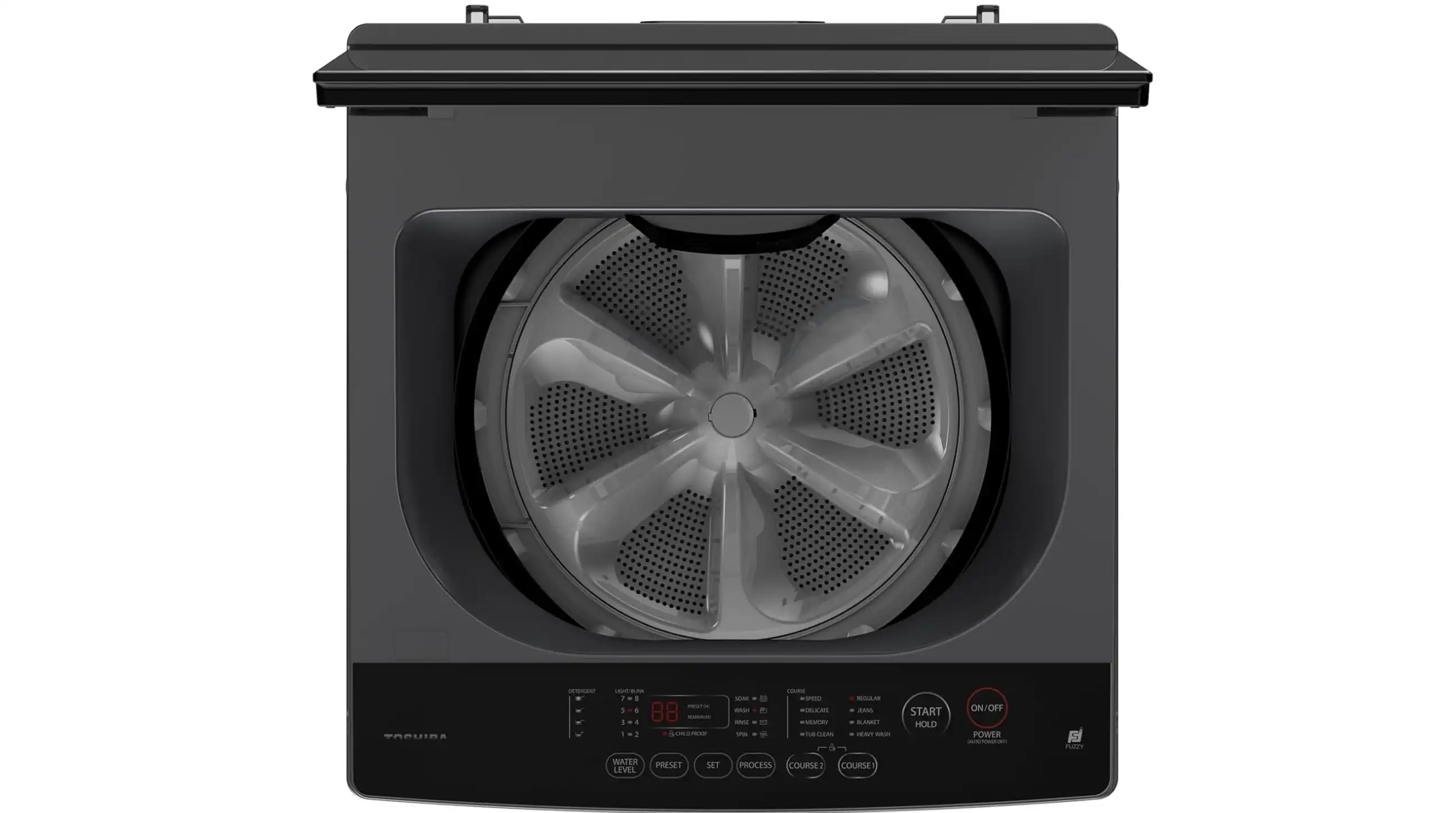 Toshiba Top Loading Fully Automatic Washing Machine, 15 kg, Digital Screen, Steam Sterilization, Inverter, Grey - AW-DUHN1600LUPEG (MK) (Miraco Warranty 19111)
