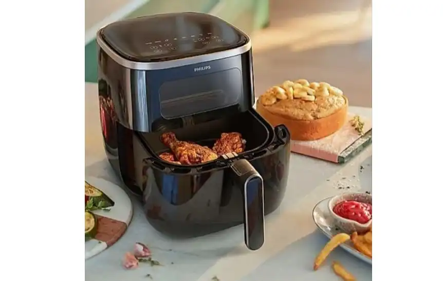 Philips Digital Air Fryer, 5.6 Liter, 1700 Watt, Black- HD9257-80