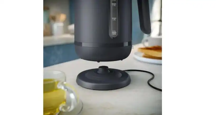 Philips 1000 Series Electric Kettle, 1.7 Liter, 2200 Watt, Charcoal Grey - HD9314/91