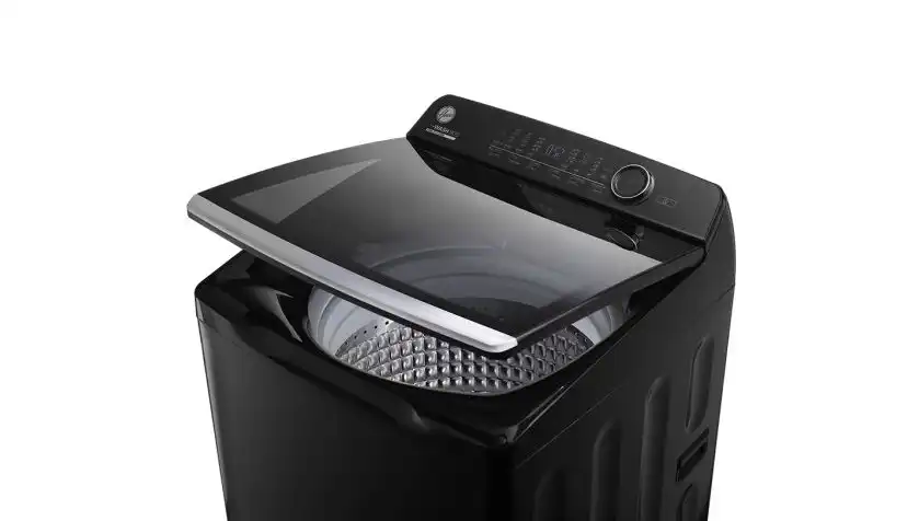 HOOVER Washing Machine, 12 Kg, DDM Inverter Pump, Black - HWH-TLD12DBK