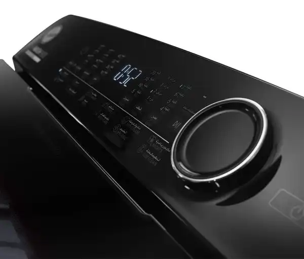 غسالة ملابس هوفر، 12 كجم، DDM انفرتر بطلمبة، فضي - HWH-TLN12DSL