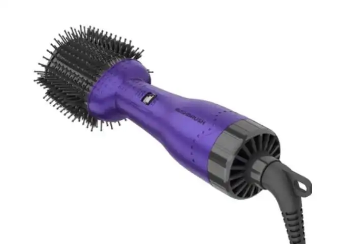 Rush Brush Hair Volumizer Brush , 1300 Watt , Purple - V2 Pro - Purple