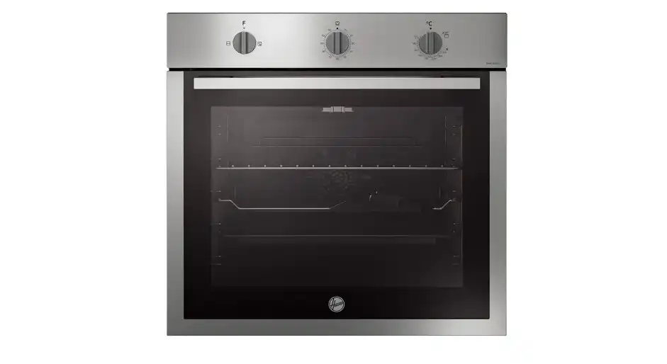 Bundle of Hoover Built-in, Hob 5 gas burners, 90 cm, silver - HVG94K3X EGY + built-in gas oven, 70 liters, 60 cm, stainless steel / black - HOU611G6-EGY