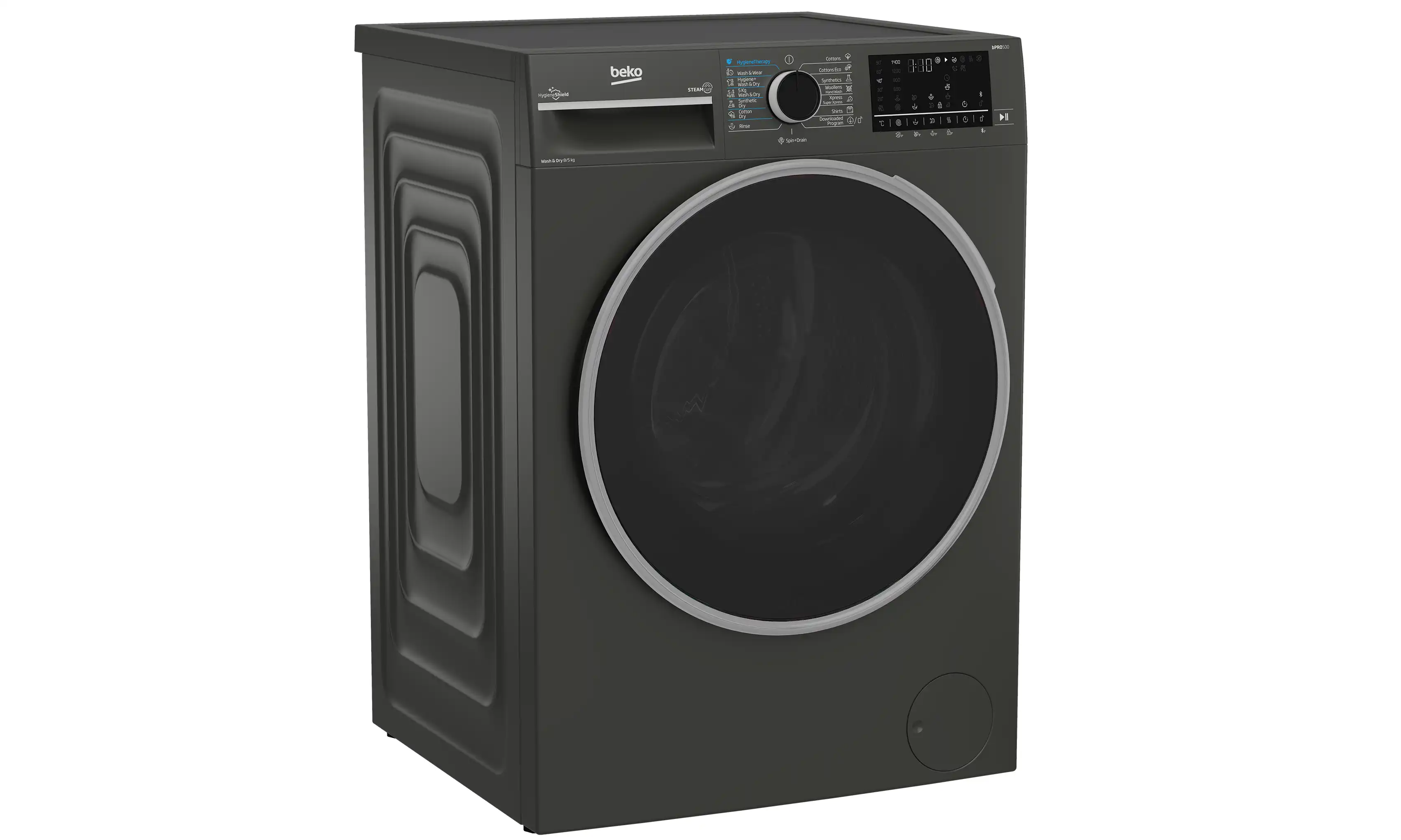 Beko Freestanding Washer 8 kg 1400 rpm With Dryer 5 Kg, Digital Inverter, Grey - BWD08520MCI