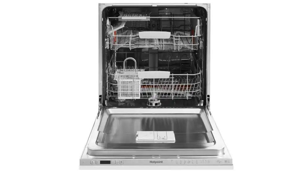 ariston Built-In Dishwasher, 14 Place Settings, 60 cm, Silver - HIC 3C26 CW