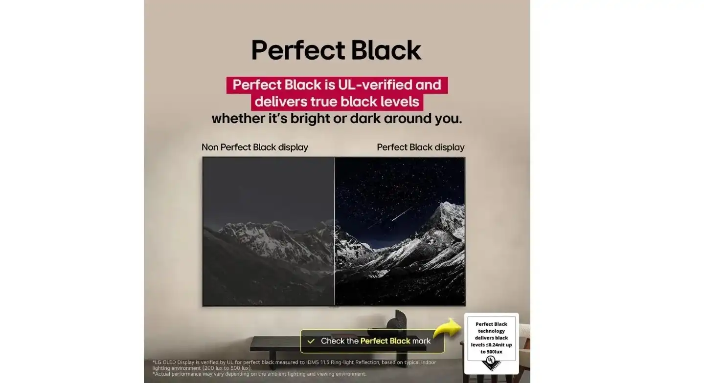 شاشة تلفزيون سمارت ال جى EVO AI CS5 مقاس55 بوصه OLED، بدقة 4K UHD، بريسيفر داخلي - OLED55CS5VA