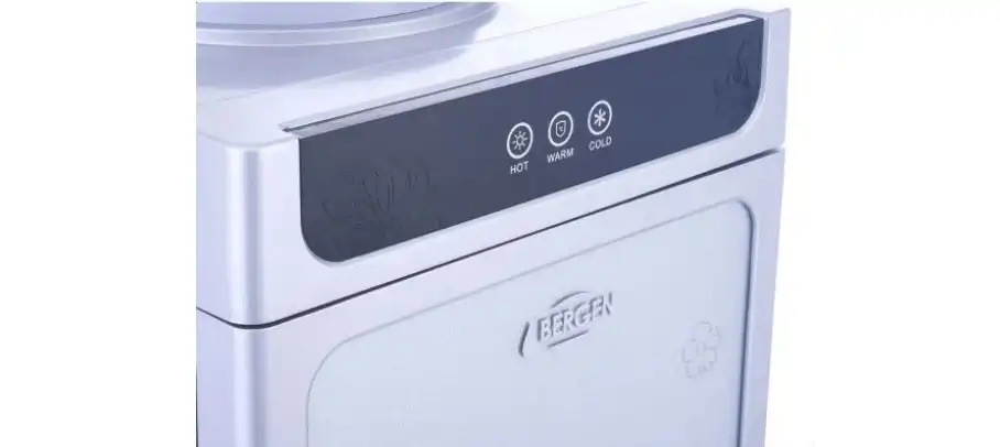 Bergen Hot & Cold Water Dispenser With Built-In Freezer, Silver - BY87