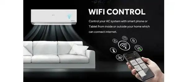 Haier Eco Split Air Conditioner 2.25 HP, Cool Only, Inverter, Plasma, Digital Display, White - HSU-18KCRIC