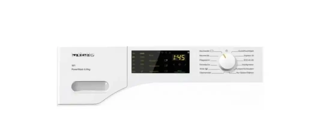 Miele Washing Machine 8 kg, Front Loading, 1400 rpm with steam, White - WWD-320-WCS-PWash