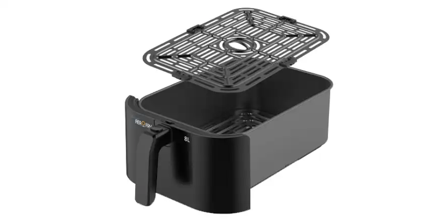 Black + Decker Digital Air Fryer, 8 Liters, 1700 Watt, Black - SAF80-B5