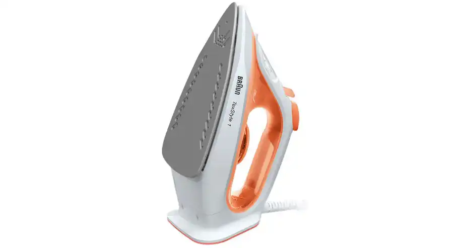 Braun TexStyle 1 Steam Iron , 1900 Watt , Non-Stick Sole , Orange - SI10090R (With Raya Warranty)