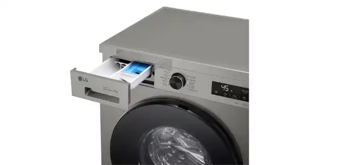LG Washing Machine, 8Kg, 1400 RPM, ThinQ (Wi-Fi), Silver - F4Y2TYGYP