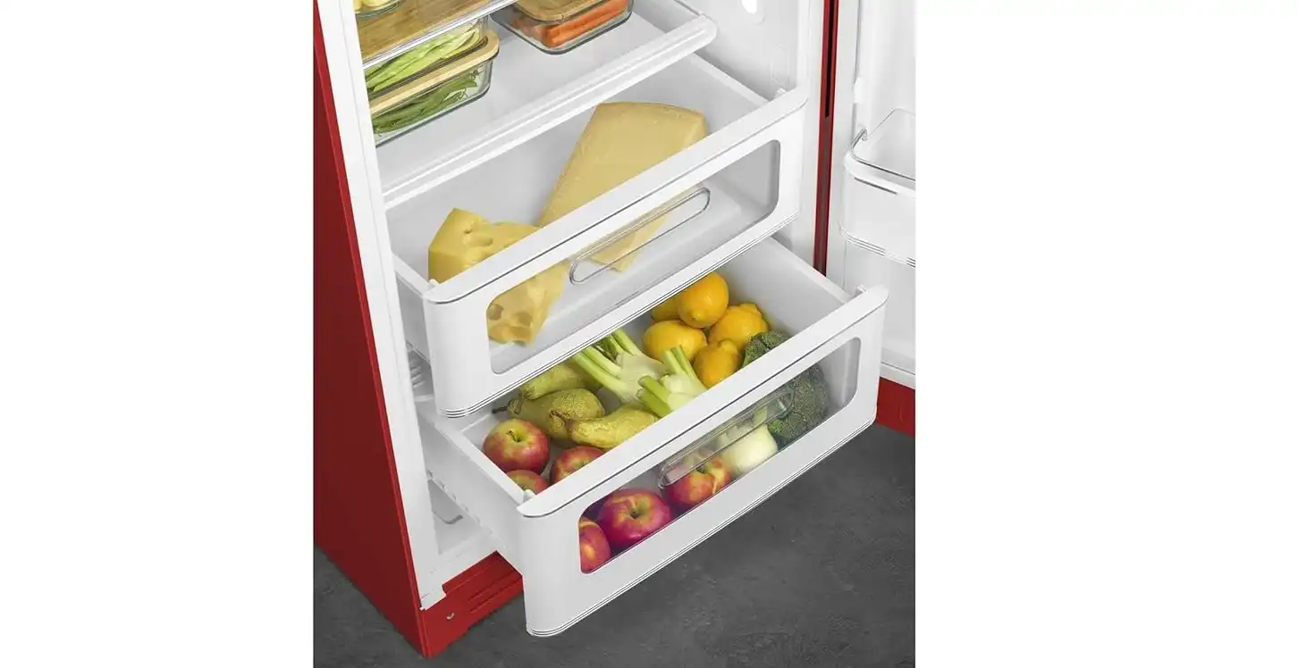 Smeg Refrigerator, Automatic Defrost, 281 L, Red - FAB28RRD5GA