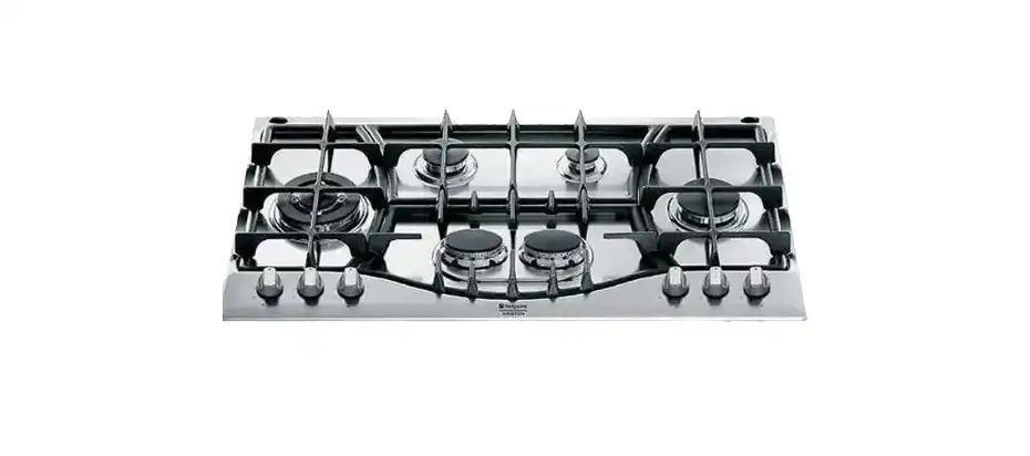 Ariston Bundle of Built-In Pyramid Hood, 90 cm, Stainless Steel - AHPN 9.4F LM X + Built In Gas Hob, 6 Burners, 90 Cm, Silver - GESM 55 IX A 30 + Built In Gas Oven With Electric Grill, 97 Lit
