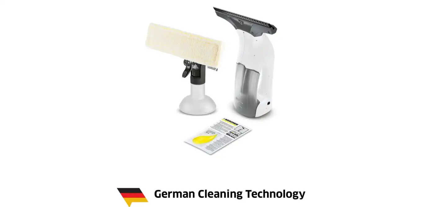 Karcher WV 1 Plus Window Vacuum, German Technology, Cordless Window Squeegee, Rechargeable Battery, White