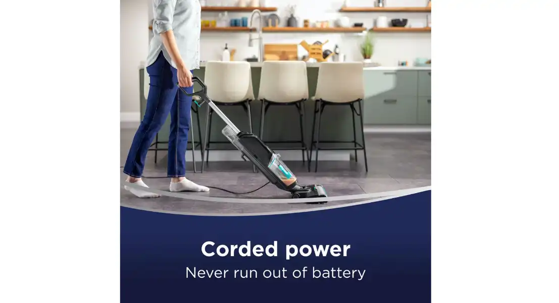Bissell CrossWave HF2 Wet & Dry Hard Floor Vacuum Cleaner, 420W, Black - 3845E