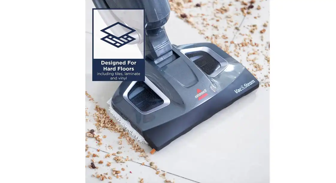 Bissell Vac & Steam All in One and Steam Mop, 1600W, Grey - 1977E