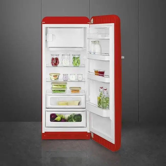 Smeg Refrigerator, Automatic Defrost, 281 L, Red - FAB28RRD5GA