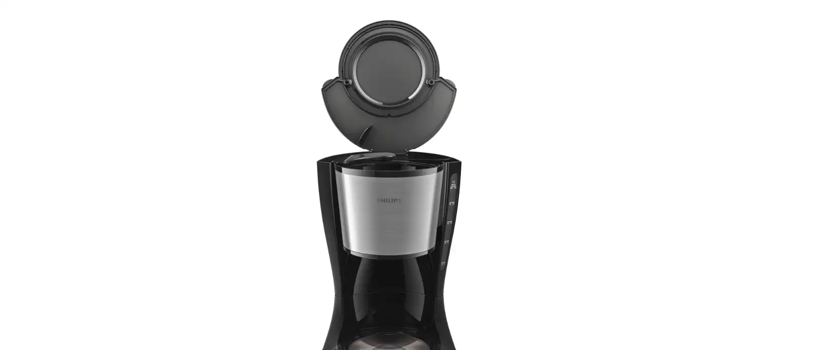philips Daily Collection Coffee maker, Up to 15 Cups, Glass Jug, Auto Off Function, 1.2 L, 1080 W, Black - HD7462/20 ( International Warranty )