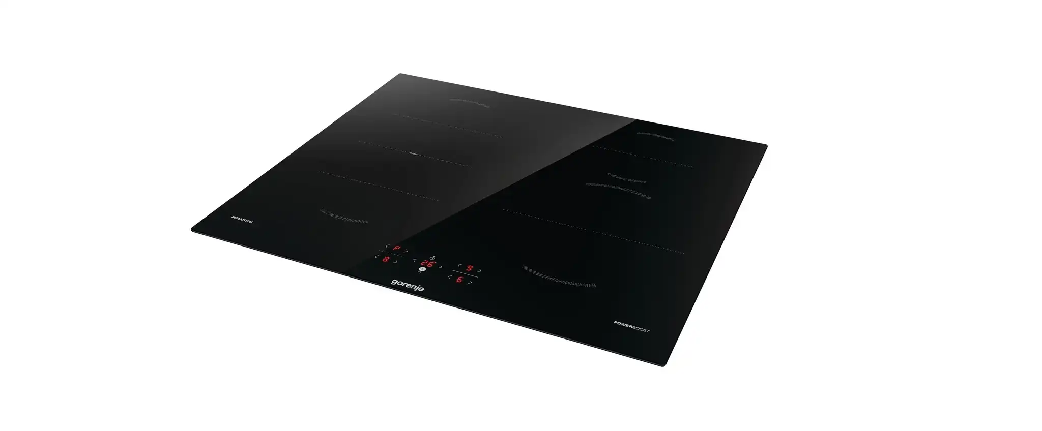 Gorenje Built-in Electric Induction Hob, 4 Burners, Touch Control, Timer, 60 cm, Black – GI6421BSC