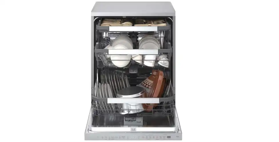 LG Free Standing Dishwashers , 14 Persons, Inverter Motor, 60 cm, Silver - DFC287HVS