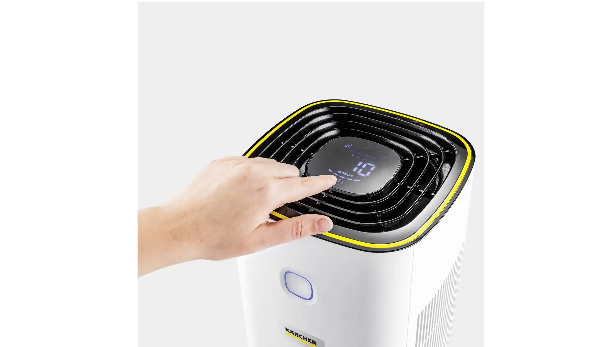 Kärcher Air Purifier, suitable for Rooms up to 40 Square Meters, White - AF 20