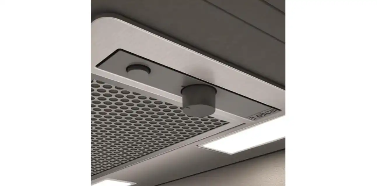 شفاط مطبخ حفر اليكا، 72 سم، قوة شفط 520 م³/ساعة، إضاءة LED، رمادي - ERA S