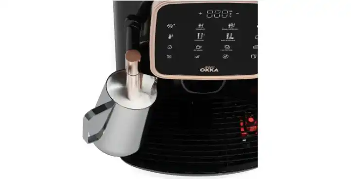 Arzum Okka Espresso Pro Fully Automatic Coffee Machine, 19 Bar, Copper/Black – OK0030-04