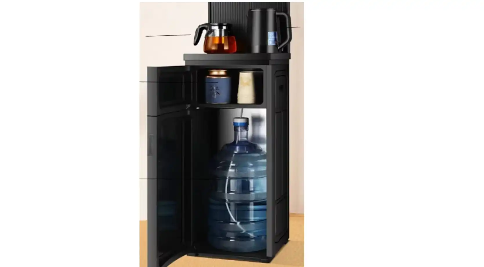 C-MAX Water Cooler with Tea Maker with Digital Touch Panel, Bottom Loading Electric Kettle, Multi-Color C-MAX AFK-1865