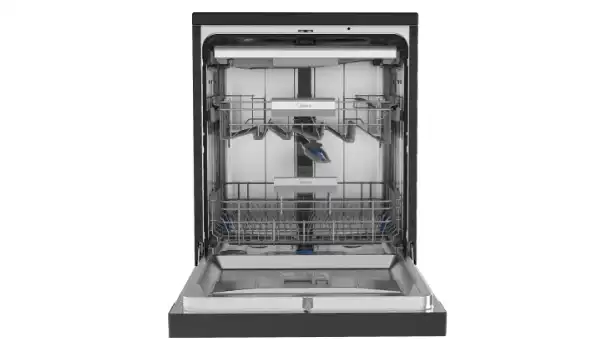 Midea Digital Dishwasher With Inverter Technology, 15 Place Settings, 9 Programs, Black - MDWEF1533GUR(BS)-WU-EG
