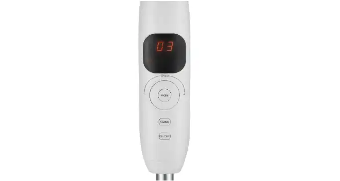 مروحة توشيبا استاند، 16 بوصة، بريموت كنترول، ابيض - F-DSD70EG(W)